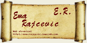 Ema Rajčević vizit kartica